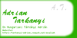 adrian tarkanyi business card